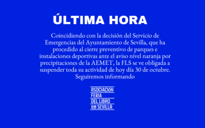 AVISO URGENTE. Cancelación de las actividades de hoy 30 de octubre